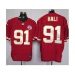 nike nfl jerseys kansas city chiefs #91 hali red[elite]