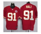 nike nfl jerseys kansas city chiefs #91 hali red[elite]