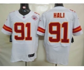 nike nfl jerseys kansas city chiefs #91 hali white[elite]