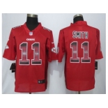 2015 new nike kansas city chiefs #11 smith red strobe jerseys[limited]