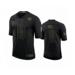 Kansas City Chiefs #10 Tyreek Hill Black 2020 Salute To Service Limited Jersey