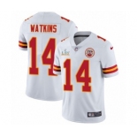 Kansas City Chiefs #14 Sammy Watkins White 2021 Super Bowl LV Jersey