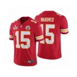 Kansas City Chiefs #15 Patrick Mahomes II Red Super Bowl LV Jersey