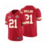 Kansas City Chiefs #21 Bashaud Breeland Red 2021 Super Bowl LV Jersey