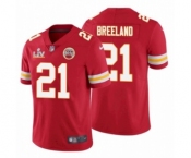 Kansas City Chiefs #21 Bashaud Breeland Red 2021 Super Bowl LV Jersey