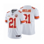 Kansas City Chiefs #21 Bashaud Breeland White 2021 Super Bowl LV Jersey