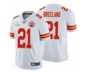 Kansas City Chiefs #21 Bashaud Breeland White 2021 Super Bowl LV Jersey