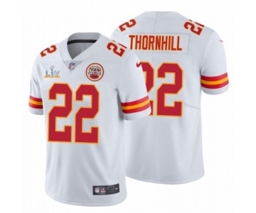 Kansas City Chiefs #22 Juan Thornhill White 2021 Super Bowl LV Jersey