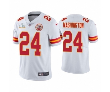 Kansas City Chiefs #24 DeAndre Washington White Super Bowl LV Jersey