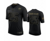 Kansas City Chiefs #25 Clyde Edwards-Helaire Black 2020 Salute To Service Limited Jersey