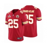 Kansas City Chiefs #25 Clyde Edwards Helaire Red Super Bowl LV Jersey