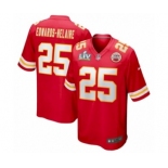 Kansas City Chiefs #25 Clyde Edwards-Helaire Red Super Bowl LV game Jersey