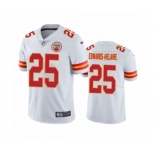 Kansas City Chiefs #25 Clyde Edwards-Helaire White 2020 NFL Draft Vapor Limited Jersey