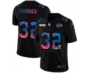 Kansas City Chiefs #32 Tyrann Mathieu Men's Nike Multi-Color Black 2020 NFL Crucial Catch Vapor Untouchable Limited Jersey