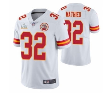 Kansas City Chiefs #32 Tyrann Mathieu White 2021 Super Bowl LV Jersey