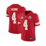 Kansas City Chiefs #4 Chad Henne Red 2021 Super Bowl LV Jersey