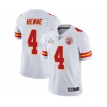 Kansas City Chiefs #4 Chad Henne White 2021 Super Bowl LV Jersey