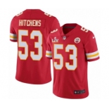 Kansas City Chiefs #53 Anthony Hitchens Red 2021 Super Bowl LV Jersey