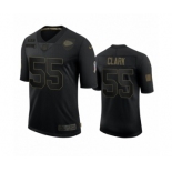 Kansas City Chiefs #55 Frank Clark Black 2020 Salute To Service Limited Jersey