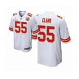 Kansas City Chiefs #55 Frank Clark Game White 2021 Super Bowl LV Jersey