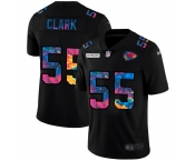 Kansas City Chiefs #55 Frank Clark Men's Nike Multi-Color Black 2020 NFL Crucial Catch Vapor Untouchable Limited Jersey