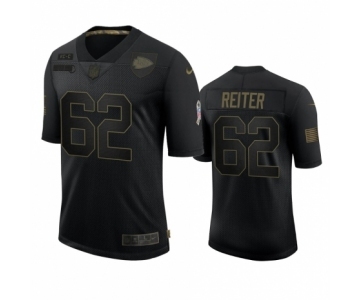 Kansas City Chiefs #62 Austin Reiter Black 2020 Salute To Service Limited Jersey