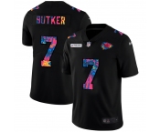 Kansas City Chiefs #7 Harrison Butker Men's Nike Multi-Color Black 2020 NFL Crucial Catch Vapor Untouchable Limited Jersey