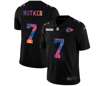 Kansas City Chiefs #7 Harrison Butker Men's Nike Multi-Color Black 2020 NFL Crucial Catch Vapor Untouchable Limited Jersey