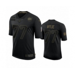 Kansas City Chiefs #77 Andrew Wylie Black 2020 Salute To Service Limited Jersey