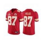 Kansas City Chiefs #87 Travis Kelce Red 2021 Super Bowl LV Jersey