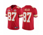 Kansas City Chiefs #87 Travis Kelce Red 2021 Super Bowl LV Jersey