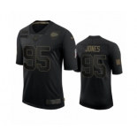 Kansas City Chiefs #95 Chris Jones Black 2020 Salute To Service Limited Jersey