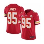 Kansas City Chiefs #95 Chris Jones Red 2021 Super Bowl LV Jersey