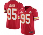 Kansas City Chiefs #95 Chris Jones Red 2021 Super Bowl LV Jersey