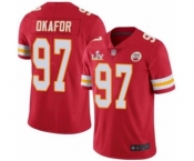 Kansas City Chiefs #97 Alex Okafor Red 2021 Super Bowl LV Jersey