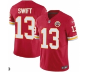 Men Kansas Chiefs #13 Taylor Swift Orange Stitched F U S E Home NFL Jersey