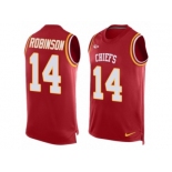 Men Nike Kansas City Chiefs #14 Demarcus Robinson Limited Red Player Name & Number Tank Top NFL Jersey