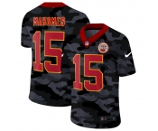 Men Nike Kansas City Chiefs #15 Mahomes 2020 Nike 2nd Camo Salute to Service Limited