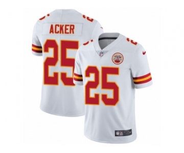 Men Nike Kansas City Chiefs #25 Kenneth Acker White Vapor Untouchable Limited Player NFL Jersey