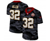 Men Nike Kansas City Chiefs #32 Allen 2020 Nike 2ndCamo Salute to Service Limited