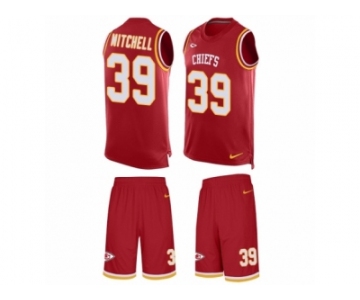 Men Nike Kansas City Chiefs #39 Terrance Mitchell Limited Red Tank Top Suit NFL Jersey