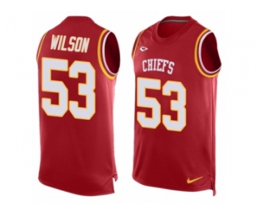 Men Nike Kansas City Chiefs #53 Ramik Wilson Limited Red Player Name & Number Tank Top NFL Jersey