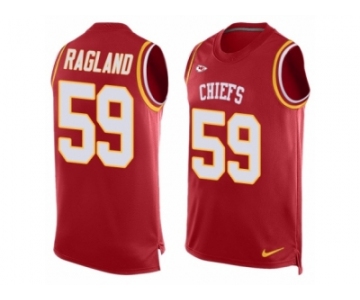 Men Nike Kansas City Chiefs #59 Reggie Ragland Limited Red Player Name & Number Tank Top NFL Jersey