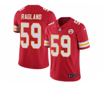 Men Nike Kansas City Chiefs #59 Reggie Ragland Red Team Color Vapor Untouchable Limited Player NFL Jersey