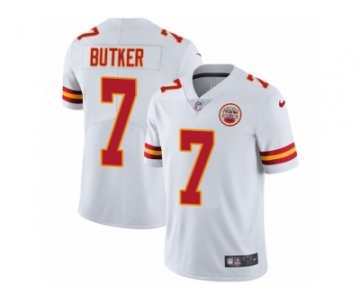 Men Nike Kansas City Chiefs #7 Harrison Butker White Vapor Untouchable Limited Player NFL Jersey