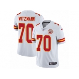 Men Nike Kansas City Chiefs #70 Bryan Witzmann White Vapor Untouchable Limited Player NFL Jersey