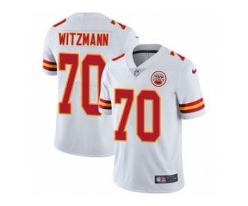 Men Nike Kansas City Chiefs #70 Bryan Witzmann White Vapor Untouchable Limited Player NFL Jersey