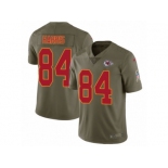 Men Nike Kansas City Chiefs #84 Demetrius Harris Limited Olive 2017 Salute to Service NFL Jersey