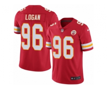 Men Nike Kansas City Chiefs #96 Bennie Logan Red Team Color Vapor Untouchable Limited Player NFL Jersey