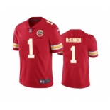 Men's Kansas City Chiefs #1 Jerick McKinnon Red Vapor Untouchable Limited Stitched Football Jersey